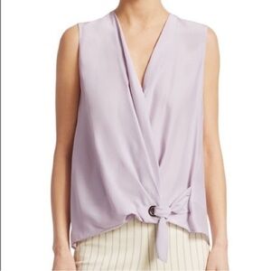 Rag & bone Elegant Lavender Sleeveless Wrap Top